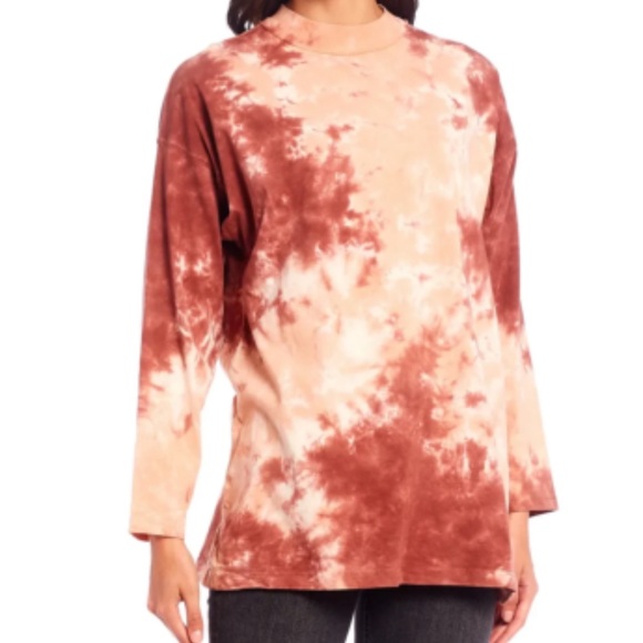 We The Free Peach Tie-Dye Top - Picture 1 of 5